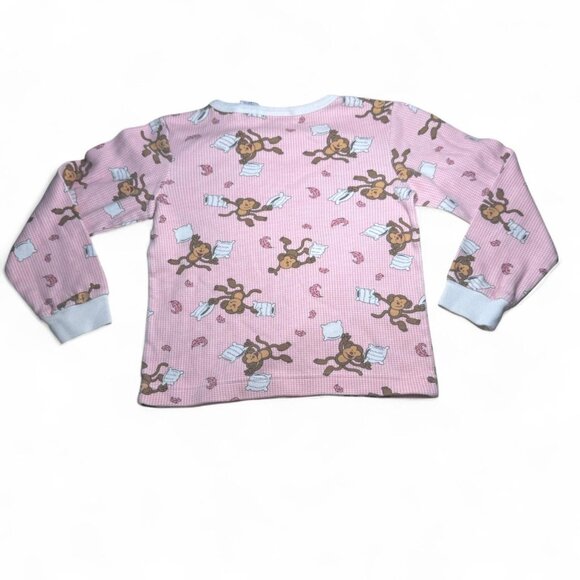 ✨VTG/Y2K Girl's Girl Tribe Pink Monkey PJ Set✨ - Picture 3 of 7